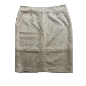 Preston & York Tan Cream Pencil Skirt Knee-Length Workwear Size 12